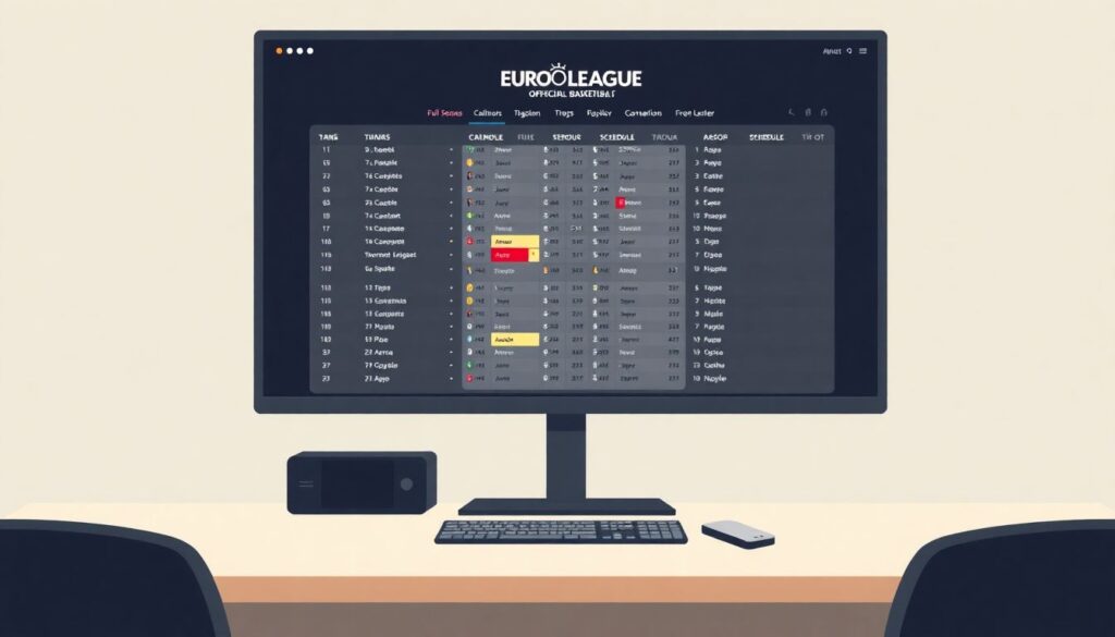 Календарь соревнований по баскетболу в Евролиге - иллюстрация