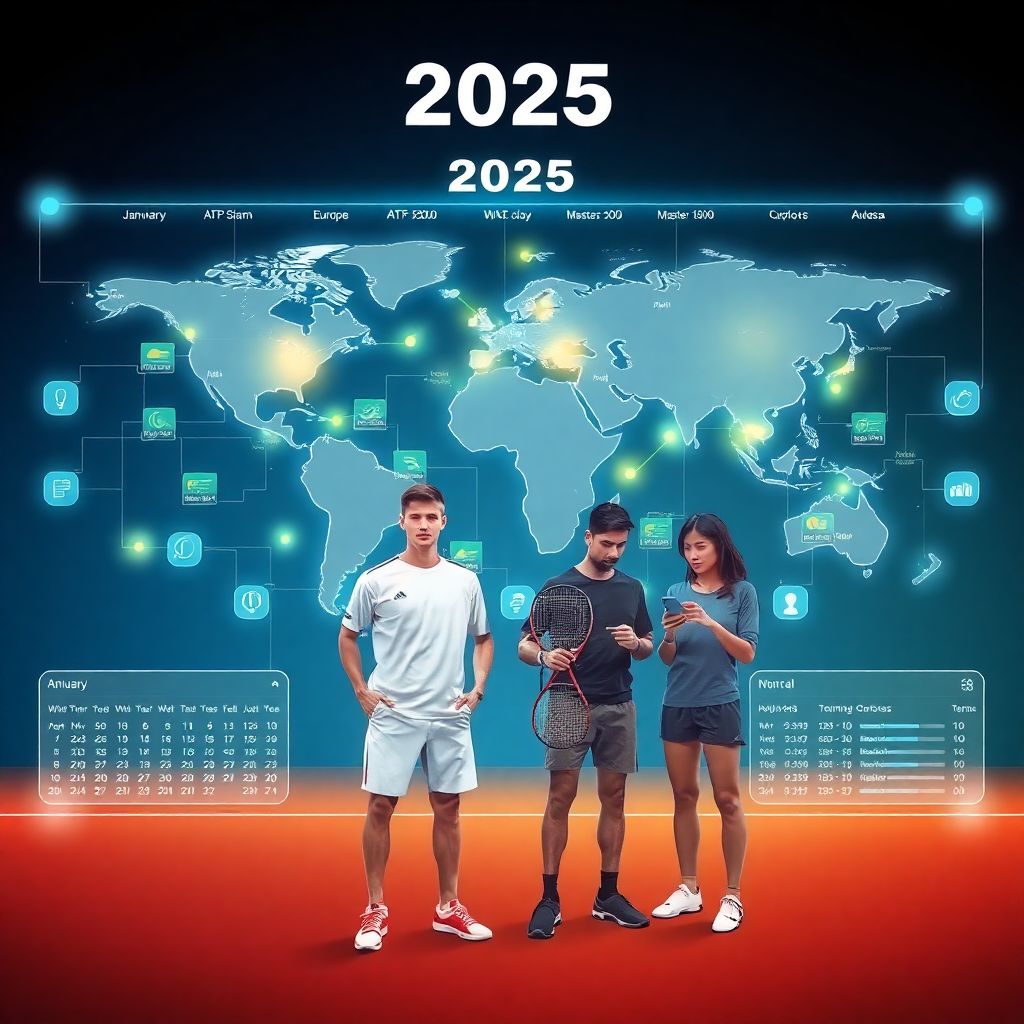 График турниров по теннису на год с датами и актуальный календарь соревнований