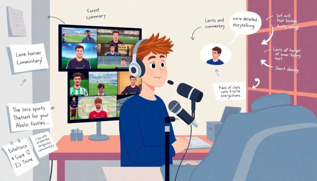 Текстовые трансляции футбольных матчей в прямом эфире - иллюстрация