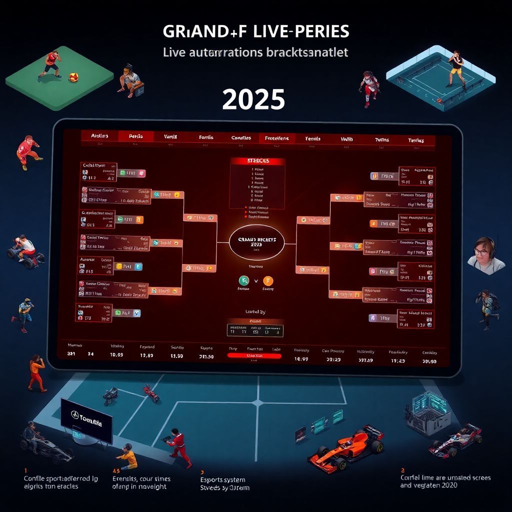 Обновляемые турнирные сетки по Гран-при в пяти континентах онлайн