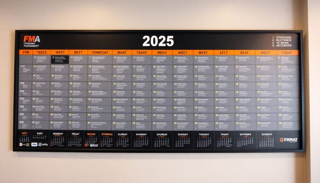 Календарь ключевых турниров по ММА на год - иллюстрация