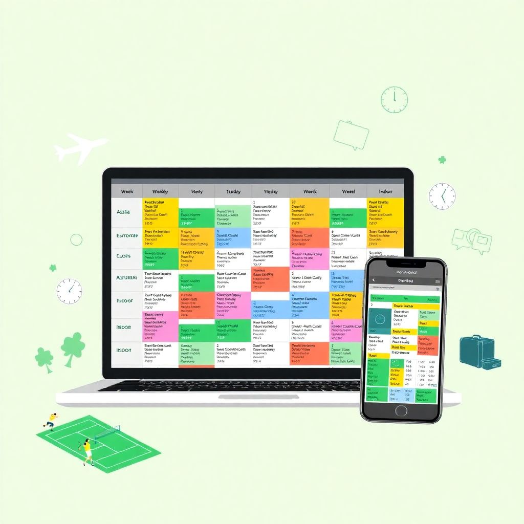 Расписание матчей мирового тура по теннису: актуальный календарь турниров