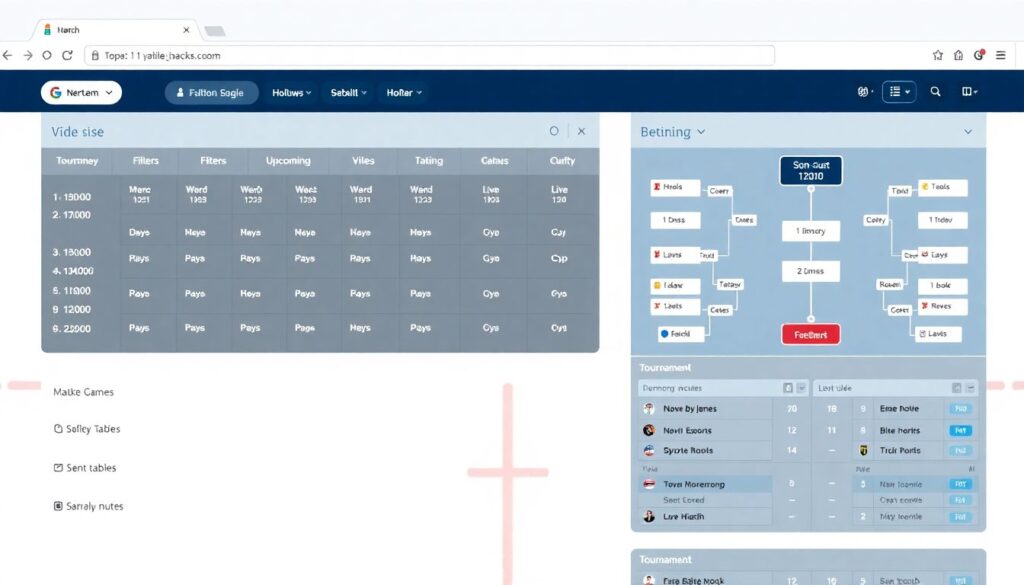 Расписание матчей и турнирные страницы по хоккею - иллюстрация