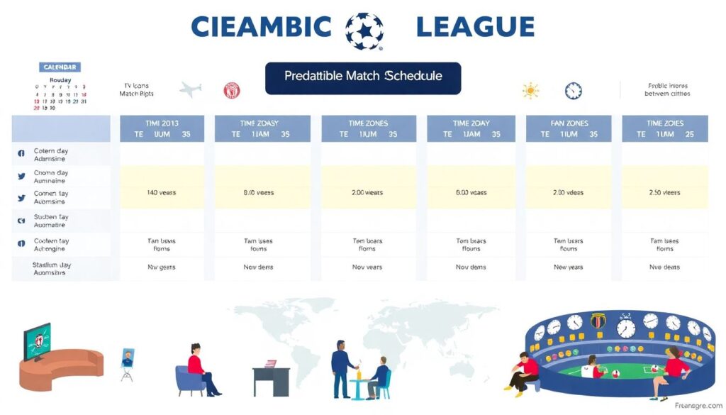 Расписание матчей и сетки туров по футболу - иллюстрация
