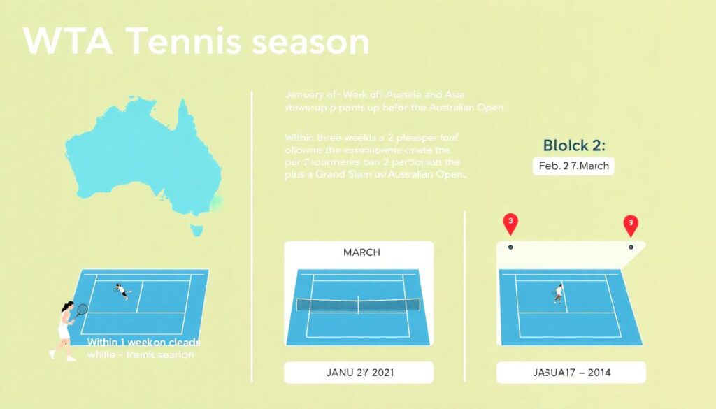 Расписание матчей и сетки по женскому теннису на сезон - иллюстрация