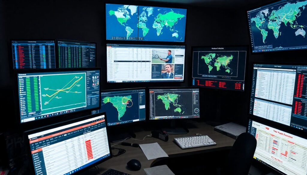 Графики турниров по теннису на главные турниры - иллюстрация