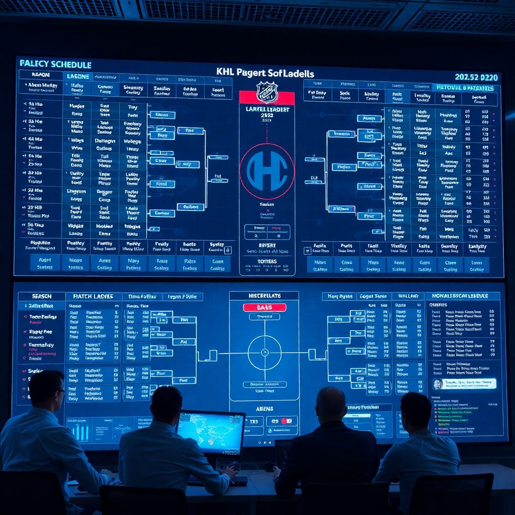 Графики матчей и турнирные сетки по хоккею на сезон для болельщиков и команд