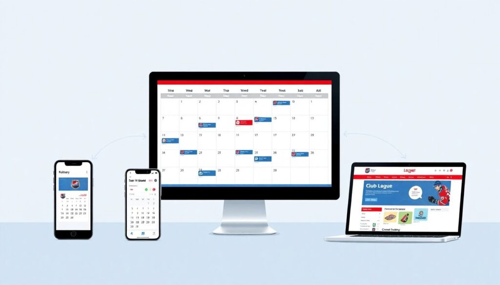 Постоянные обновления туров и сеток по хоккею с шайбой - иллюстрация