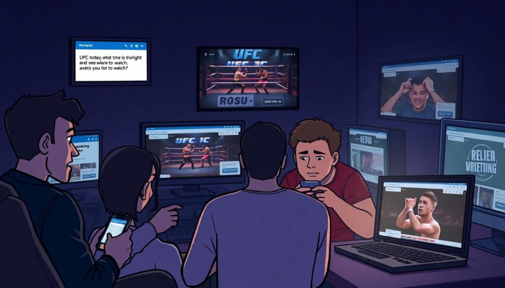 Текущие анонсы и расписания матчей по UFC - иллюстрация