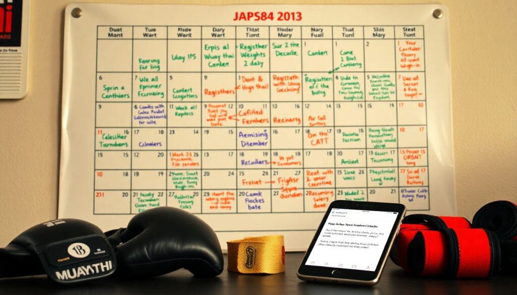 Грубые расписания турниров по кикбоксингу и муай-тай - иллюстрация