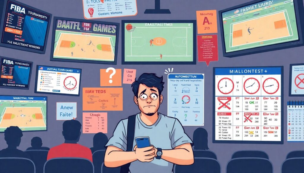 Сводка расписаний матчей Всемирной Федерации Баскетбола - иллюстрация