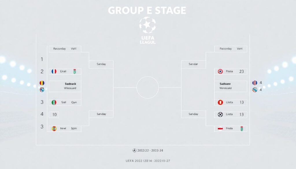 Расписание матчей и сетки по футболу в европейских турнирах - иллюстрация